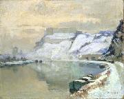 Maurice Galbraith Cullen Huy on the Meuse oil